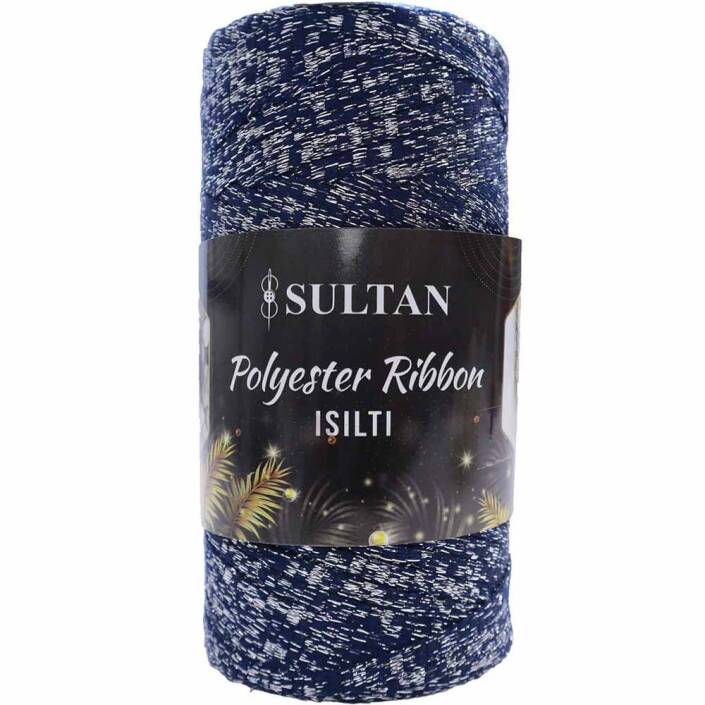 Sultan Simli Polyester Ribbon Işıltı ( 200 Gr ) 2630G Lacivert - 1