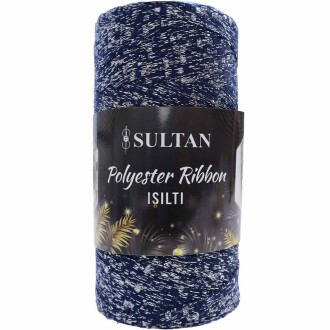 Sultan Simli Polyester Ribbon Işıltı ( 200 Gr ) 2630G Lacivert - Sultan