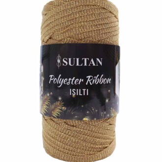 Sultan Simli Polyester Ribbon Işıltı ( 200 Gr ) 2631 Bej - Sultan