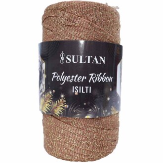 Sultan Simli Polyester Ribbon Işıltı ( 200 Gr ) 2633 Kahve - Sultan