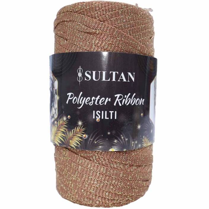 Sultan Simli Polyester Ribbon Işıltı ( 200 Gr ) 2633 Kahve - 1