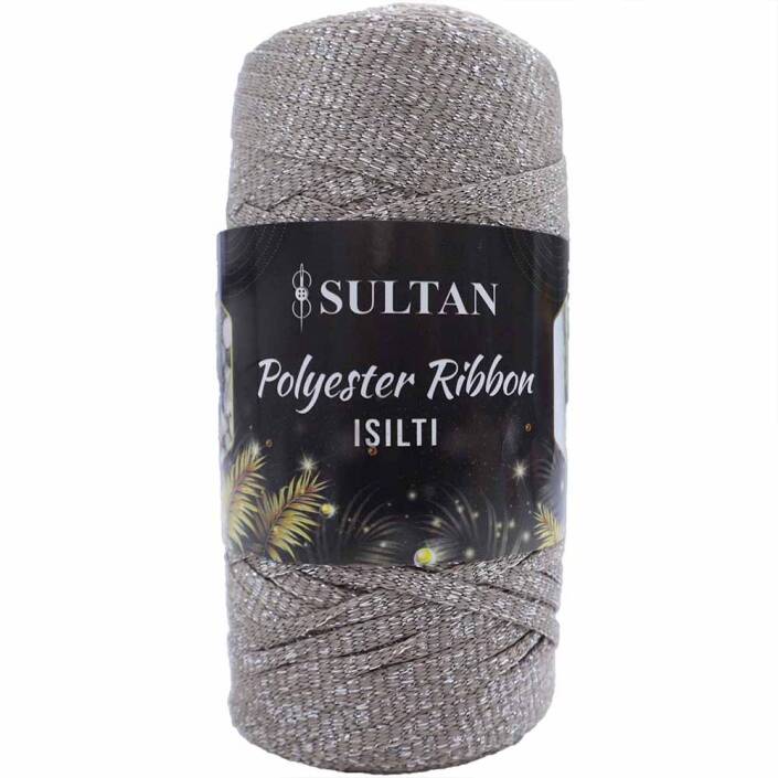 Sultan Simli Polyester Ribbon Işıltı ( 200 Gr ) 2649 Gri - 1