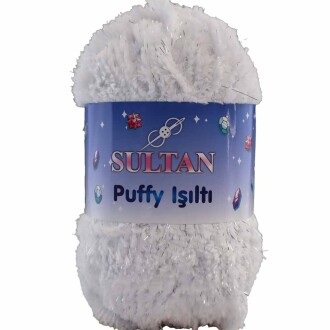 Sultan Simli Puffy Işıltı 1701 Beyaz ( 100 Gr ) - Sultan