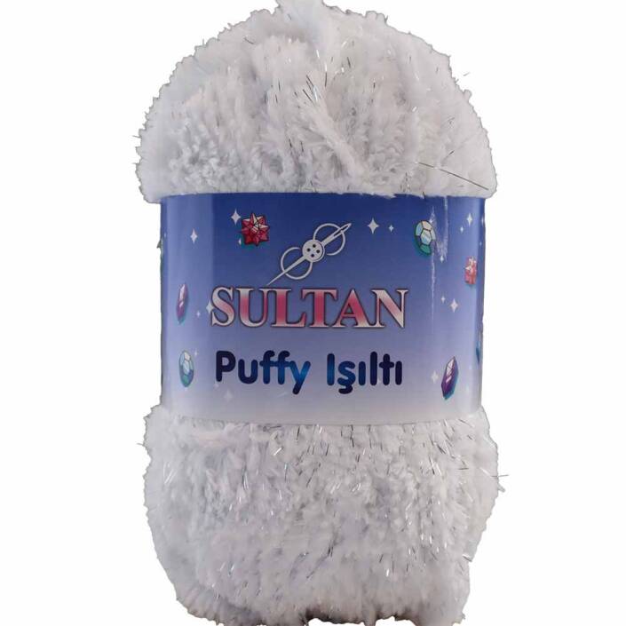 Sultan Simli Puffy Işıltı 1701 Beyaz ( 100 Gr ) - 1