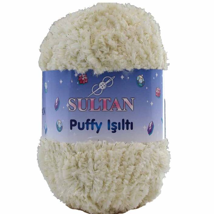 Sultan Simli Puffy Işıltı 1704 Krem ( 100 Gr ) - 1