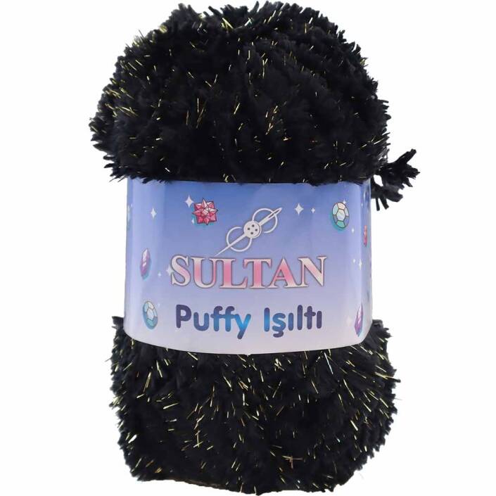 Sultan Simli Puffy Işıltı 1735s Siyaha Altın Sim ( 100 Gr ) - 1