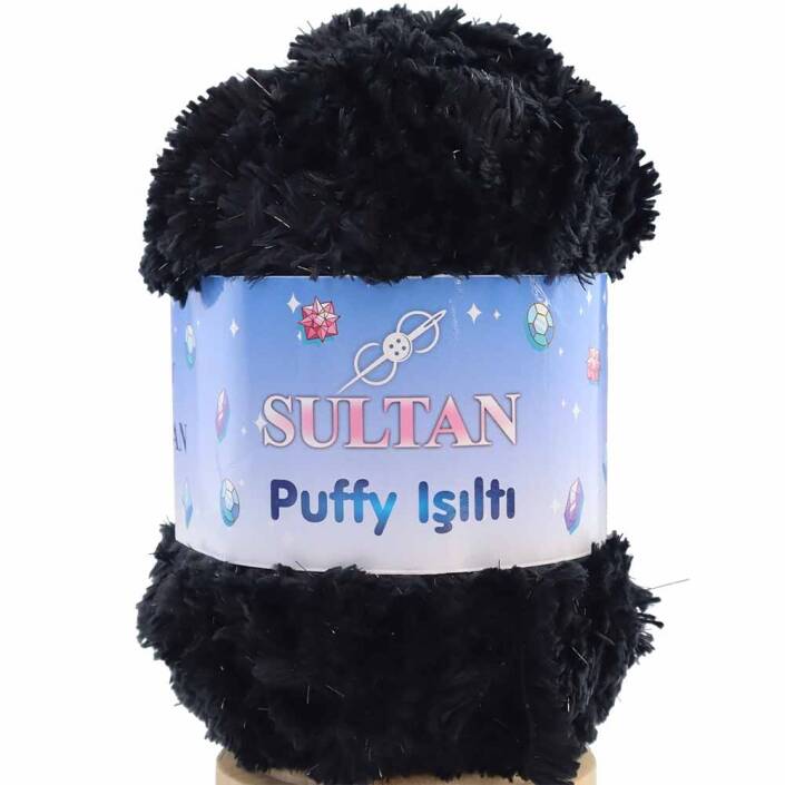 Sultan Simli Puffy Işıltı 1735b Siyaha Siyaha Sim ( 100 Gr ) - 1