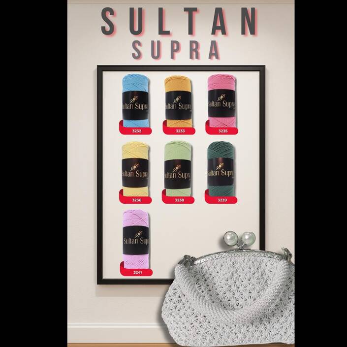 Sultan Supra Çanta İpi ( 200 Gr ) 3224 Mor - 4