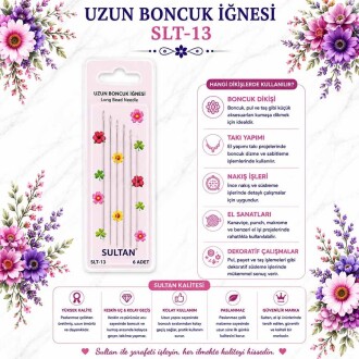 Sultan Uzun Boncuk İğnesi SLT-13 - Sultan
