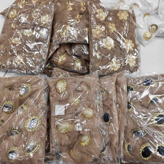 Tavşan Tüyü Patik Süsü Bej ( 1 Çift ) - 2