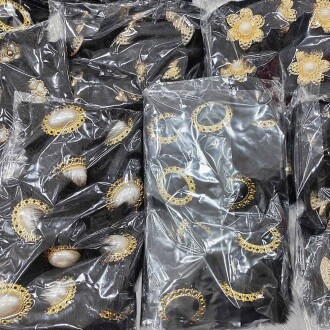 Tavşan Tüyü Patik Süsü Siyah ( 1 Çift ) - 2