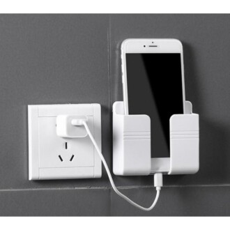 Telefon ve Kumanda Standı Plastik Krem Renk - Orivyum