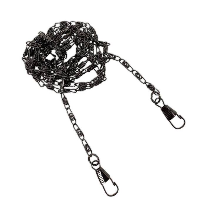 Tilki Kuyruk Kancalı Çanta Zinciri Gümüş 120 Cm - 1