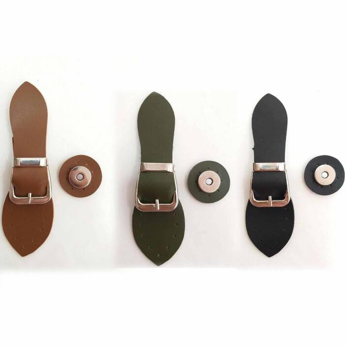 Tokalı Mıknatıslı Çanta Kapama Kısa - 1