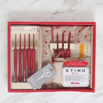 Tulip Etimo Red Kırmızı Çantalı Kırmızı Yün Tığ Seti TED001 - Tulip
