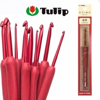 Tulip Etimo Red Silikon Saplı Kırmızı Tığ - Tulip