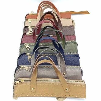 Tutmalı Deri Fermuarlı Çanta Ağzı Y19 - 2