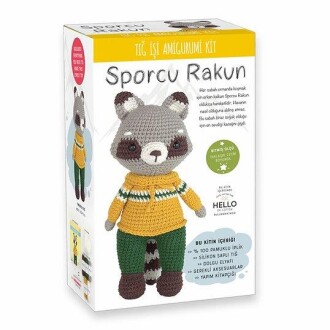 Tuva Amigurumi Kiti Sporcu Rakun - Tuva Yayıncılık