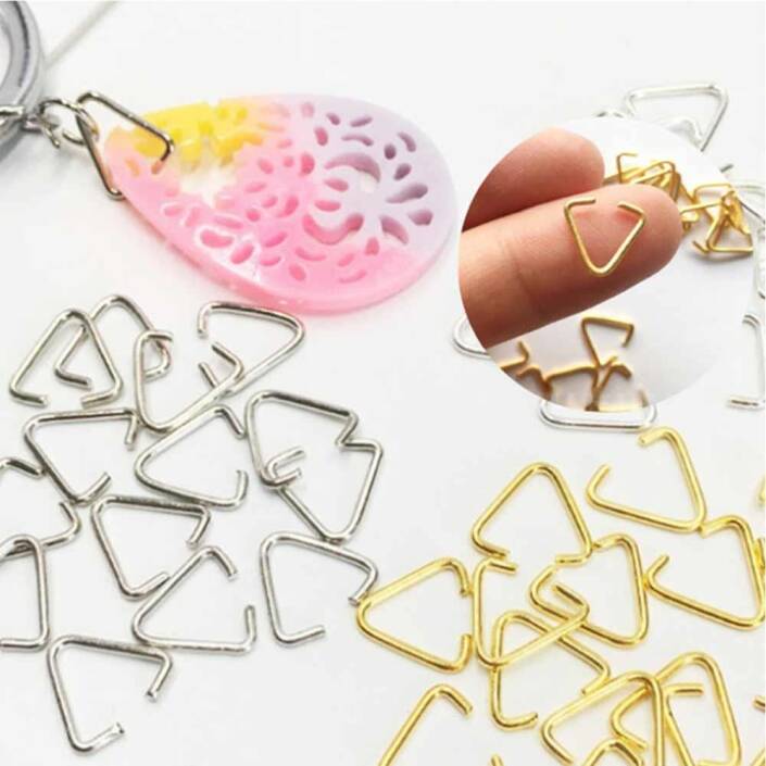 Üçgen Aparat Anahtarlık Bağlantı Aparatı ( Yaklaşık 100 Adet ) - 4