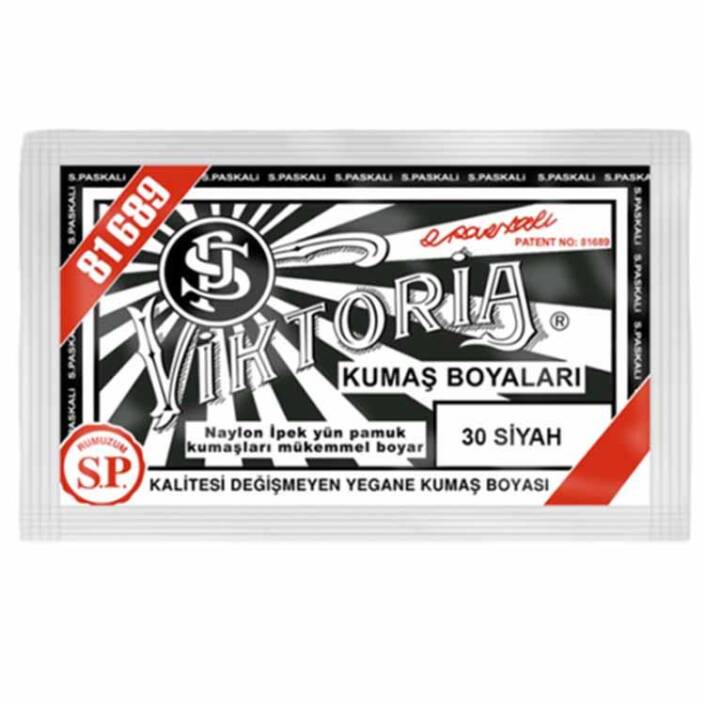 Viktoria Toz Kumaş Boyası 30 Siyah - 1