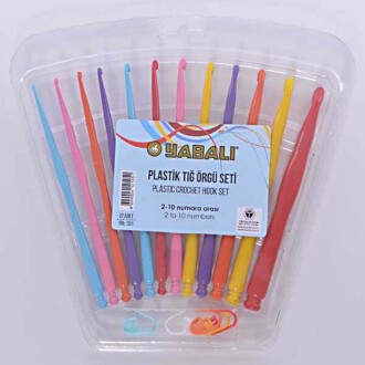 Yabalı Plastik Saplı Tığ Seti 12li - Yabalı