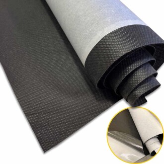 Yapışkanlı Çanta Astar Tela ( 100x80 Cm ) Siyah - Orivyum