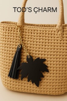 Yaprak Çanta Charm Anahtarlık Aksesuar Püsküllü - 2