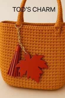 Yaprak Çanta Charm Anahtarlık Aksesuar Püsküllü - 3