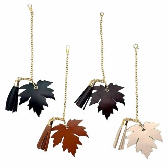 Yaprak Çanta Charm Anahtarlık Aksesuar Püsküllü - Orivyum