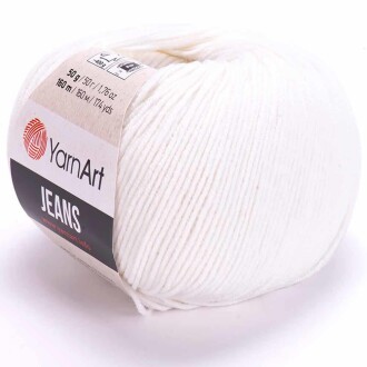 Yarnart Jeans Örgü İpi 01 Beyaz - Yarnart