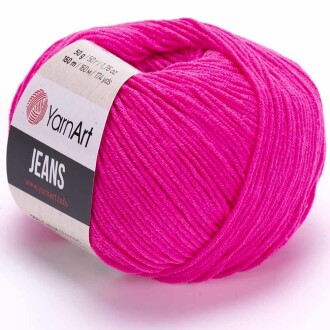Yarnart Jeans Örgü İpi 59 Neon Pembe - Yarnart