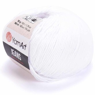 Yarnart Jeans Örgü İpi 62 Optik Beyaz - Yarnart