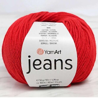 Yarnart Jeans Örgü İpi 90 Kırmızı - Yarnart