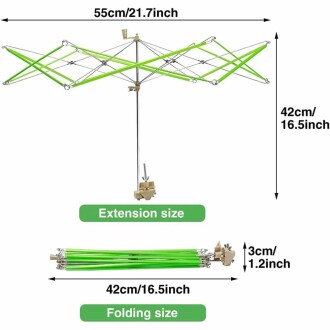 Yeşil Çilematik İplik Tutucu Çile Açma Aparatı - 2