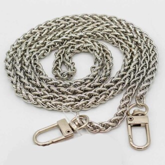 Yılan Model Kancalı Çanta Zinciri Gümüş - 1