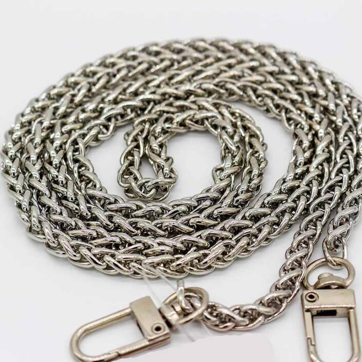 Yılan Model Kancalı Çanta Zinciri Gümüş - 2