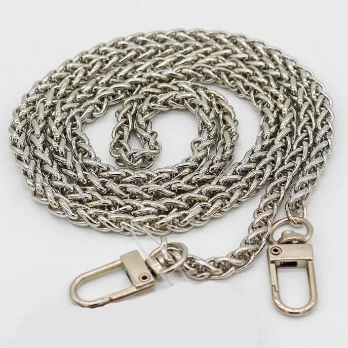 Yılan Model Kancalı Çanta Zinciri Gümüş - 1