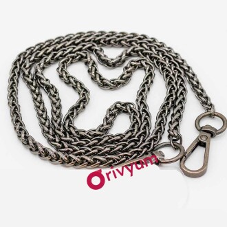 Yılan Model Kancalı Çanta Zinciri Siyah - Orivyum